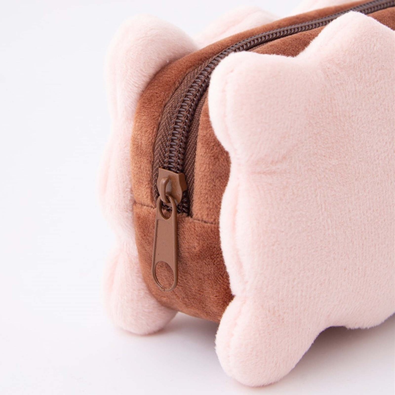 Túi Đựng Bút/ Mỹ Phẩm Hình Bánh Quy Hoạt Hình Nhồi Bông Dễ Thương Cho Nữ Sinh