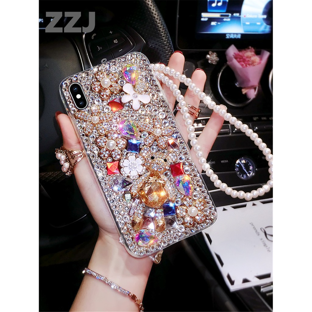 Ốp Điện Thoại Đính Kim Cương Cho Samsung Galaxy S23 S22 S21 S20 Plus Ultra FE Note 20 Ultra 10 Plus A24 A54 A34 A14 A53 A33 A23 A13