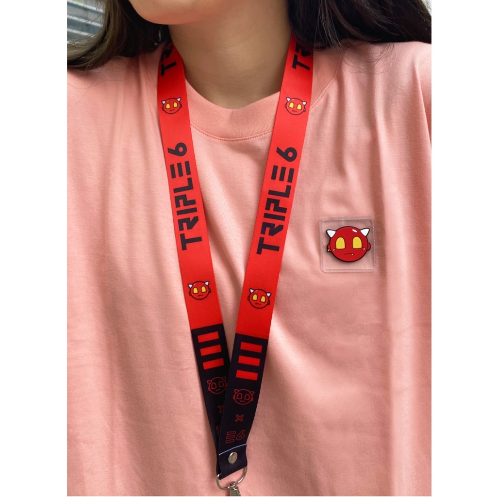 Dây đeo thẻ SATAN TRIPLE6 thời trang, vải chống nước, unisex nam nữ