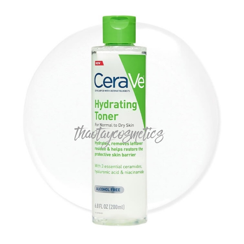Nước dưỡng ẩm cân bằng pH cho da CeraVe Hydrating Toner