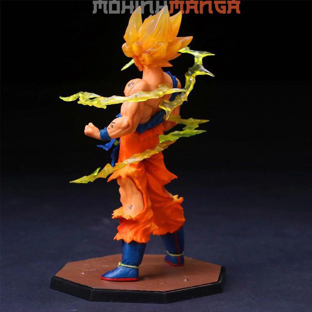 Mô hình nhân vật Son Goku Super Saiyan có hiệu ứng effect cao 17cm Dragon Ball Bảy viên ngọc rồng Vegeta Broly