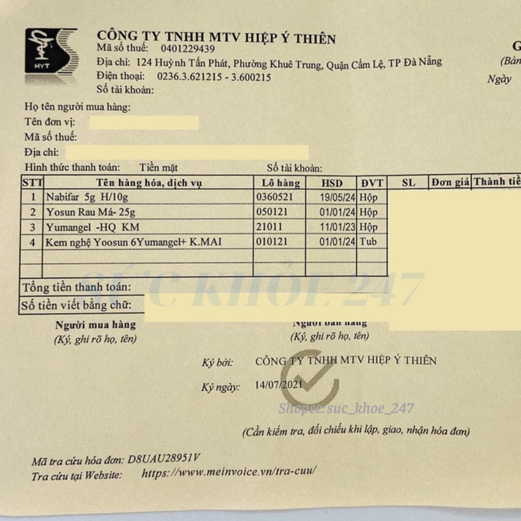 YOOSUN Rau Má - Kem Bôi Da Yoosun - Làm Dịu Mẩn Ngứa, Ngừa Mụn, Mát Da, Mờ Vết Sẹo, Thâm Do Mụn Tuýp 25G
