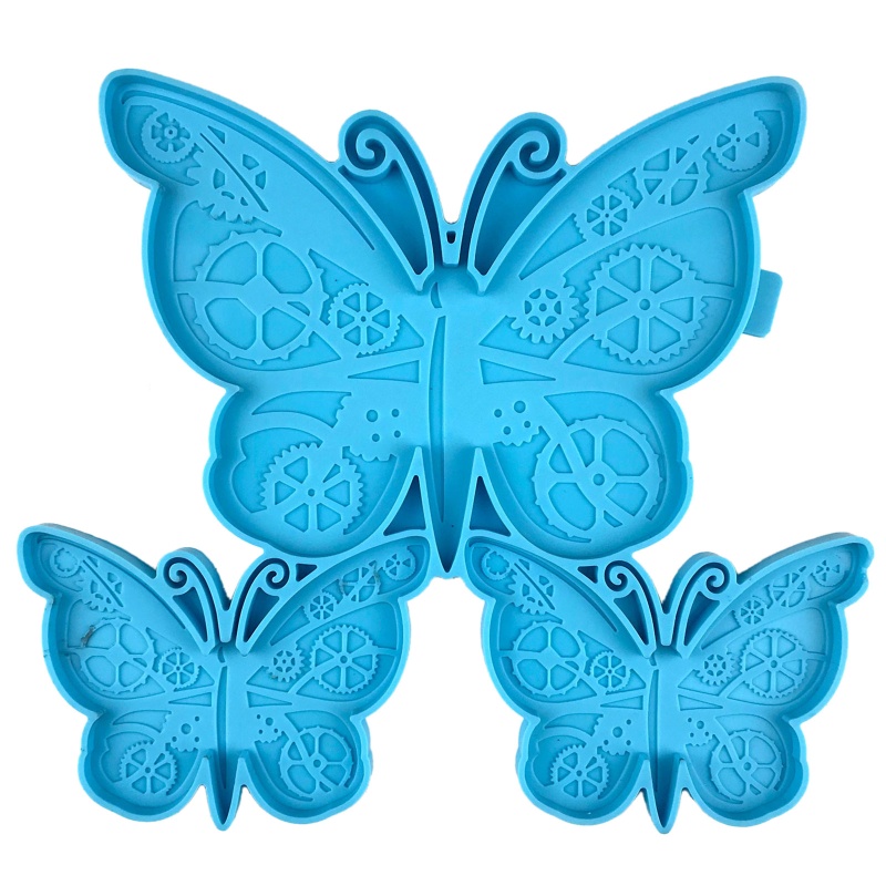 Khuôn Silicone Làm Bánh Hình Bươm Bướm Trái Tim Xinh Xắn