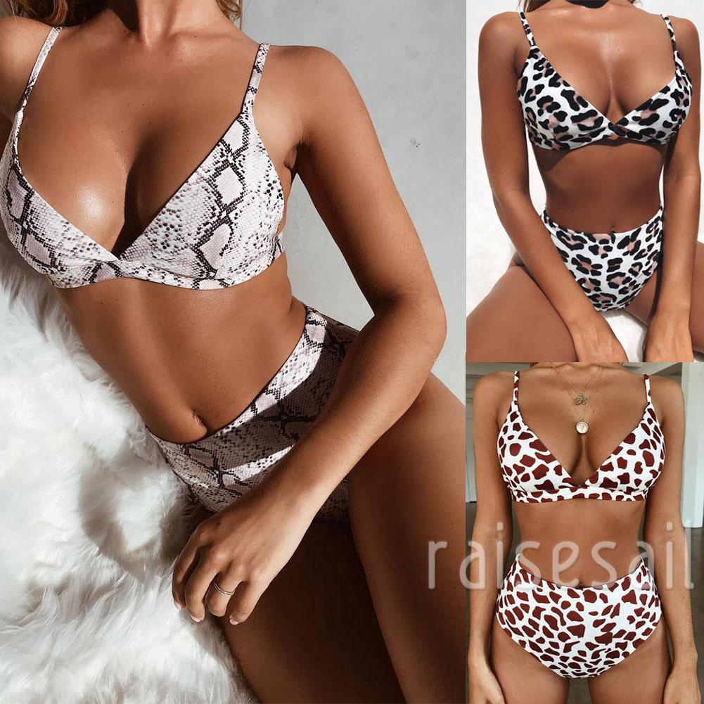 Set bikini đi biển nâng ngực lưng cao hoạ tiết hoạt hình | BigBuy360 - bigbuy360.vn