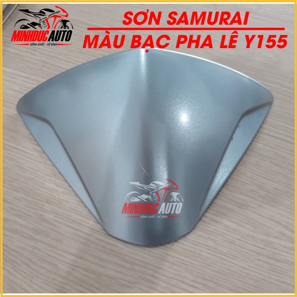 Sơn Samurai màu bạc pha lê Y155 chai sơn xịt cao cấp dành cho sơn xe máy