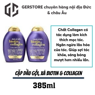 Cặp dầu gội xả Biotin Collagen, bộ dầu gội dầu xả giảm rụng tóc hỗ trợ mọc tóc hàng Đức