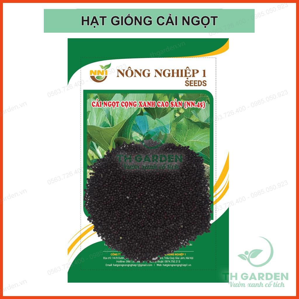 Hạt Giống Cải Ngọt Cọng Xanh Cao Sản, Thân Mập Dễ Trồng 20gram ~ 4000 Hạt - Học Viện Nông Nghiệp Việt Nam