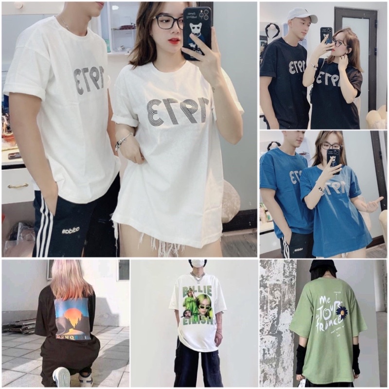 [Xả Kho 10]Áo Thun Tay Lỡ In Hình Hoạ Tiết❤️Phông Form Rộng Ulzzang Nam Nữ Hot