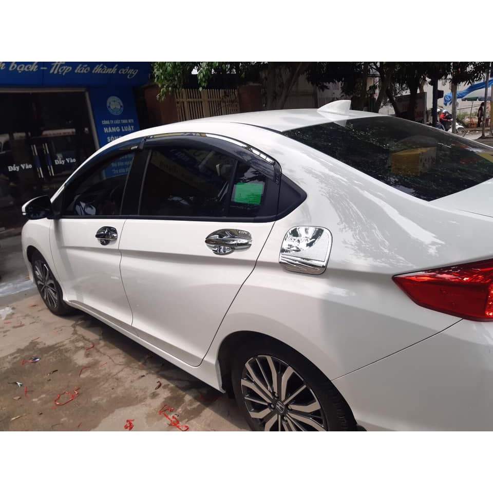 Vè Che Mưa Chỉ Mạ Crom Honda City 2018-2020 Cao Cấp