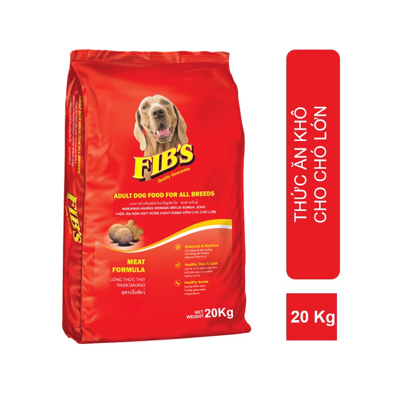 Thức ăn cho chó trưởng thành Fib's 20kg (dạng xá)