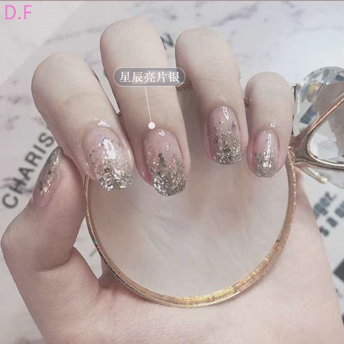 Keo Dán Móng Ánh Kim Tuyến Lấp Lánh Nhiều Màu Sắc
