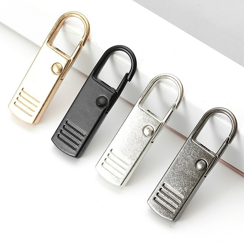 Set 2 Đầu Khóa Kéo Bằng Hợp Kim Kẽm Có Thể Tháo Rời Cho Túi/Túi Du Lịch/Túi Xách