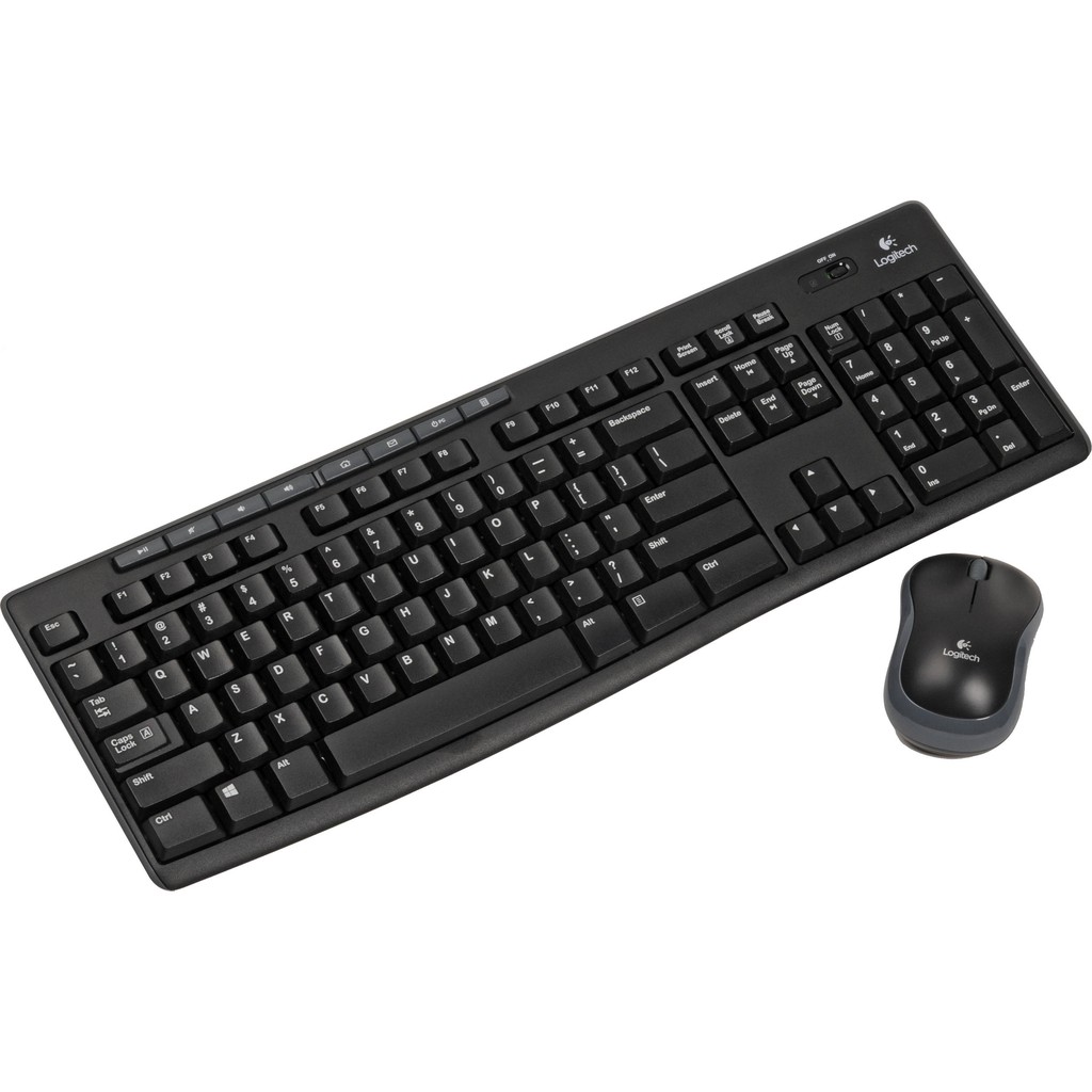 Bộ bàn phím và chuột không dây Logitech MK270r Đen