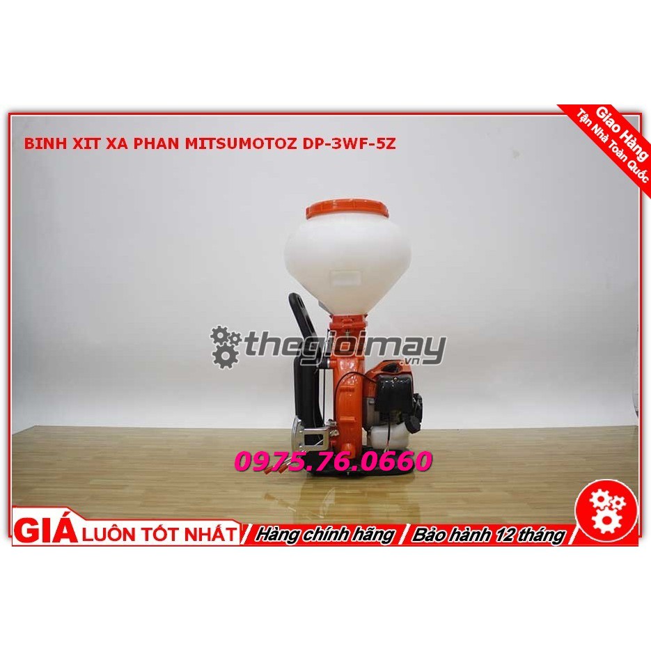 Máy phun phân Mitsumotoz DP-3WF 5Z, MÁY PHUN VÔI, BÌNH PHUN THUỐC 2 THÌ, HÀNG CHÍNH HÃNG, BẢO HÀNH 12 THÁNG