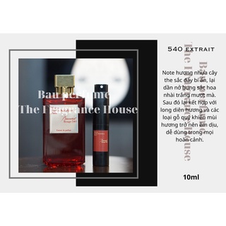 mẫu thử MFK 540 Extrait 10ml