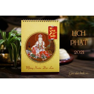 [HANSALL GIẢM 30%] Lịch Để Bàn Thiết Kế Phật Giáo Nhật Bản - Mừng Xuân Đại Lạc 2021 [MUA 5 TẶNG 1]