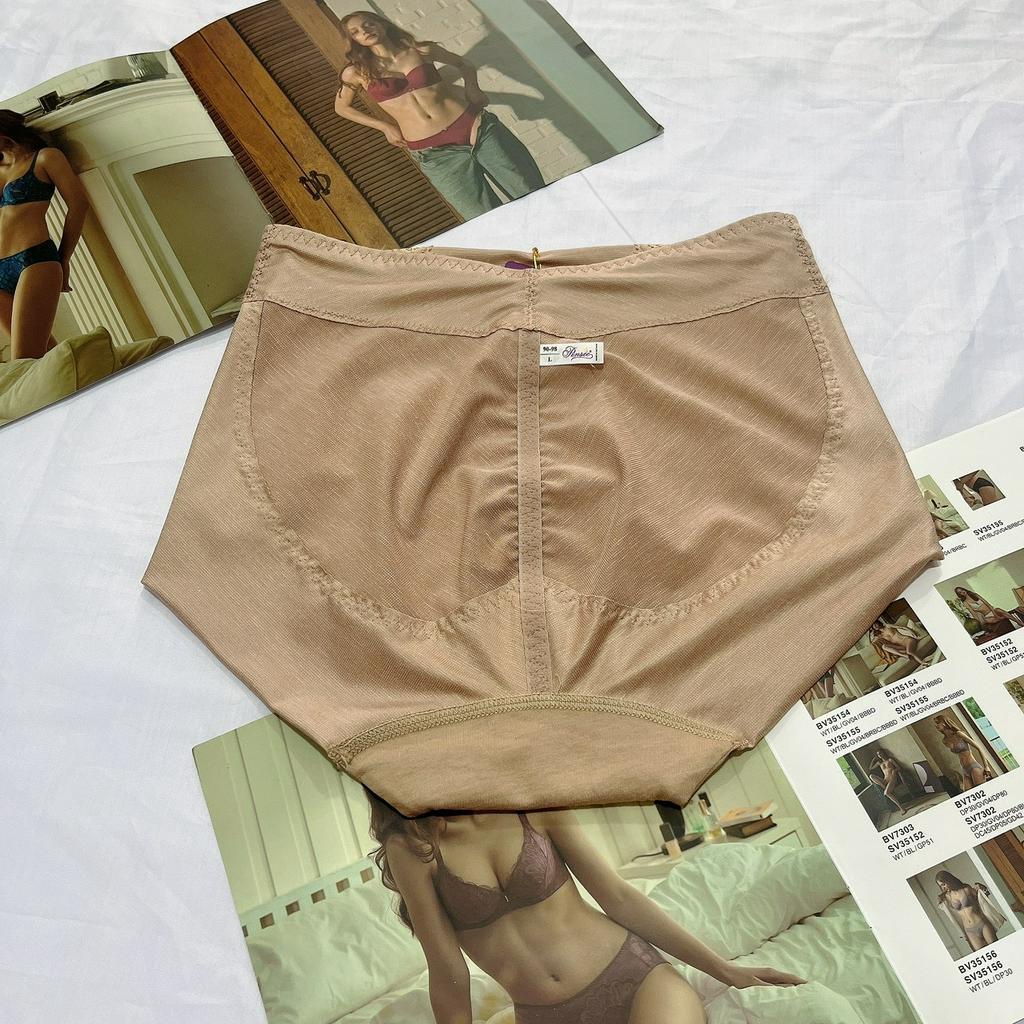 Quần lót gen nịt bụng nữ cạp vừa cao cấp Pensee 8509 định hình siết eo ôm bụng giảm mỡ nâng mông chống cuộn mặc váy