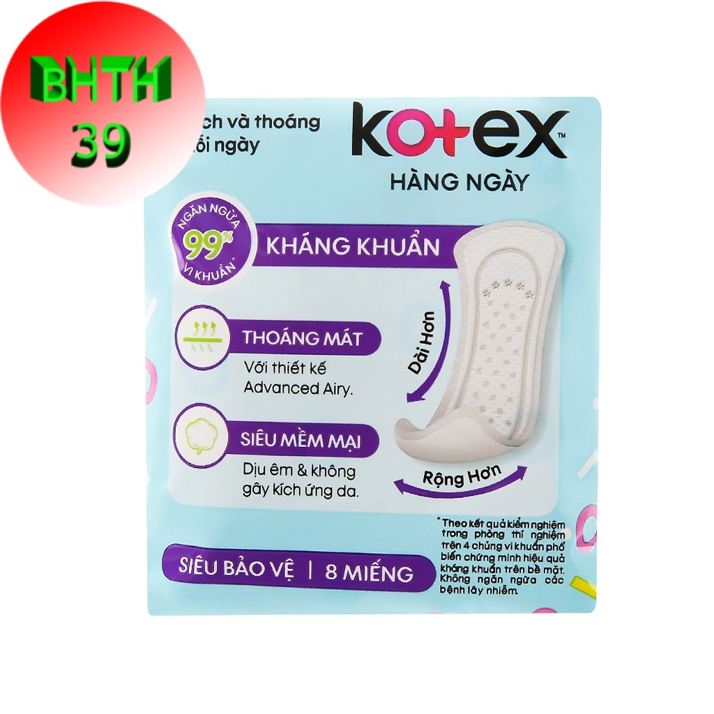 Lốc 8 gói Băng Vệ Sinh Kotex Hàng Ngày