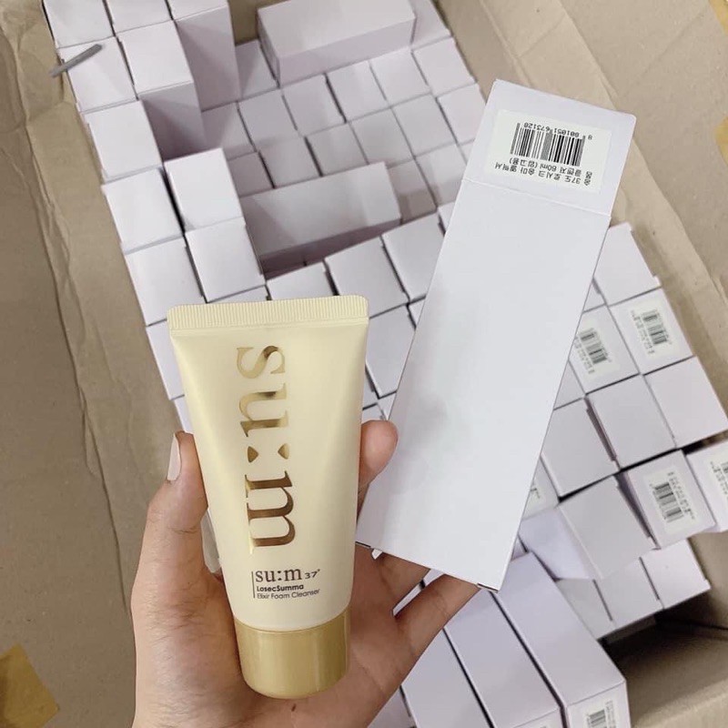 Sữa Rửa Mặt Su:m37 Tái Sinh Tinh Chất Vàng Elixir Foam Cleanser Ngăn Ngừa Mụn, Chống Lão Hóa 60ml