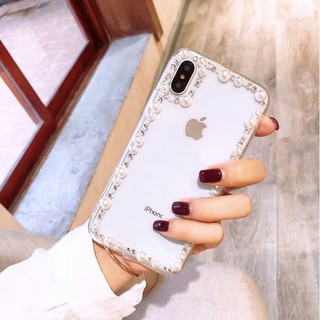 [IB DÒNG ĐT]Ốp lưng handmade đính đá Viền Đá màu