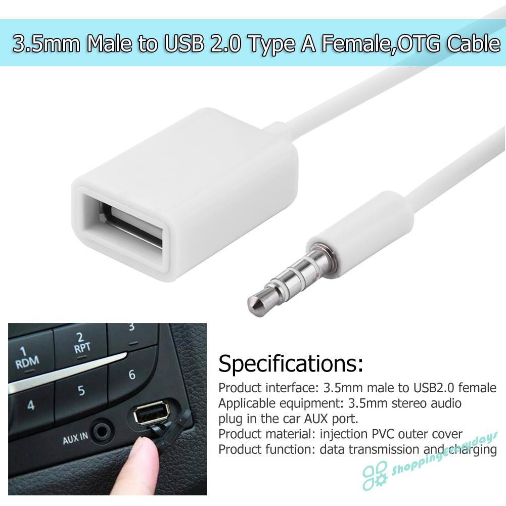 Cáp Chuyển Đổi Cổng 3.5mm Sang Cổng Usb 2.0 Type A Cái