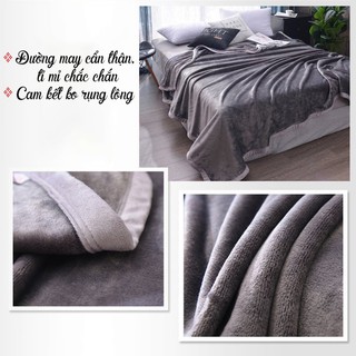 Chăn Muji Lông Tuyết Nhung Mềm Mịn Xuất Hàn Decor 4.0