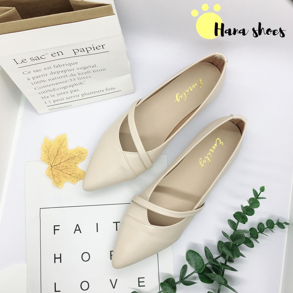 Giày bệt búp bê nữ đính nơ xinh xắn siêu bền B9 | BigBuy360 - bigbuy360.vn