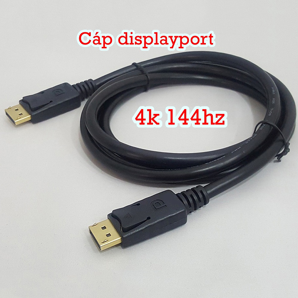 Cáp DP cho màn game to DP/ Displayport ra Displayport dài 1m8 - hỗ trợ 4K 144Hz