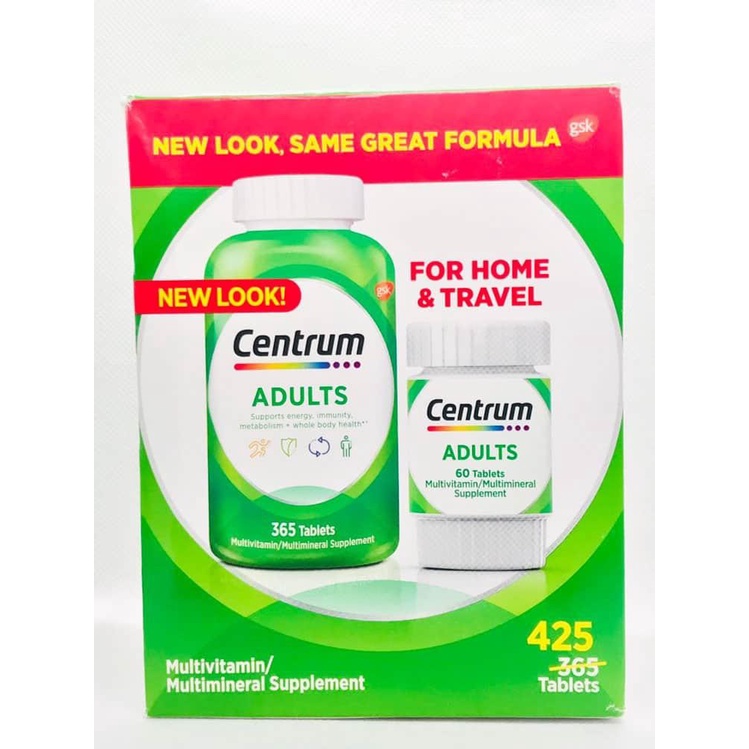 Vitamin Centrum cho người dưới 50 tuổi Centrum Adults Under 50 425 viên