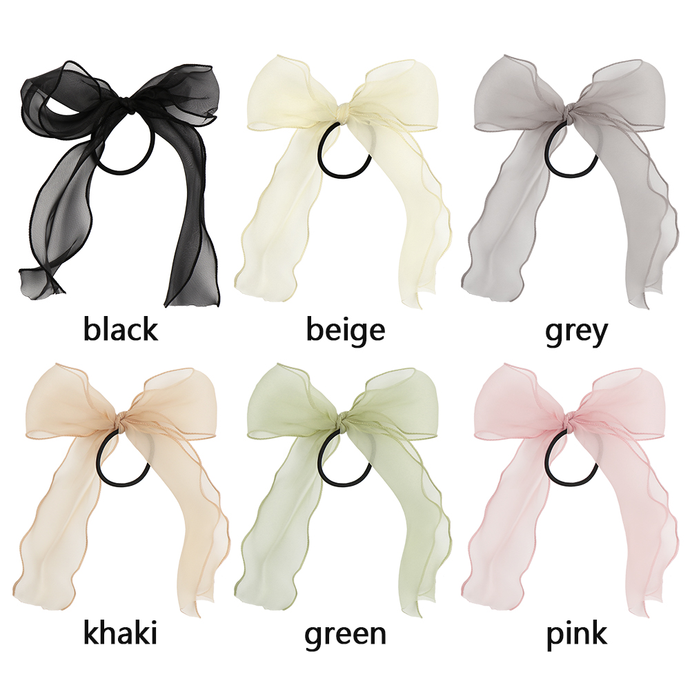 (Hàng Mới Về) Dây Chun Buộc Tóc Gắn Nơ Xinh Xắn Mihan1 Dành Cho Nữ