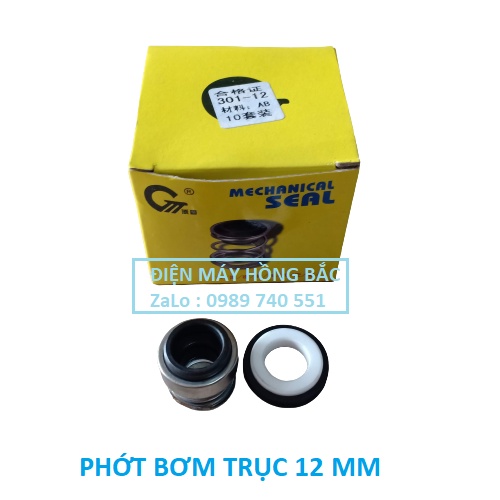 50 phớt bơm lỗ trục 12mm  - 05 hộp phớt bơm 370w vàng 301-12