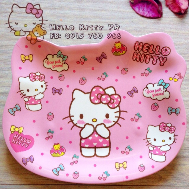 Dĩa cao cấp Hello Kitty