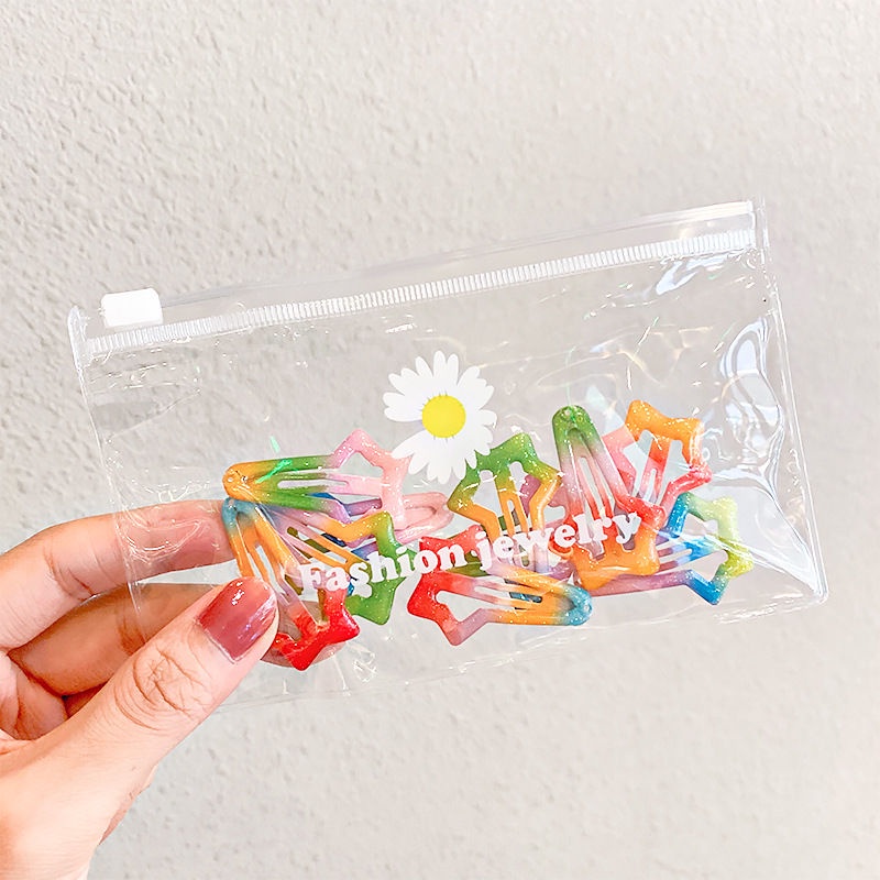 Set 10 Kẹp Tóc Màu Gradient Dễ Thương Cho Bé Gái