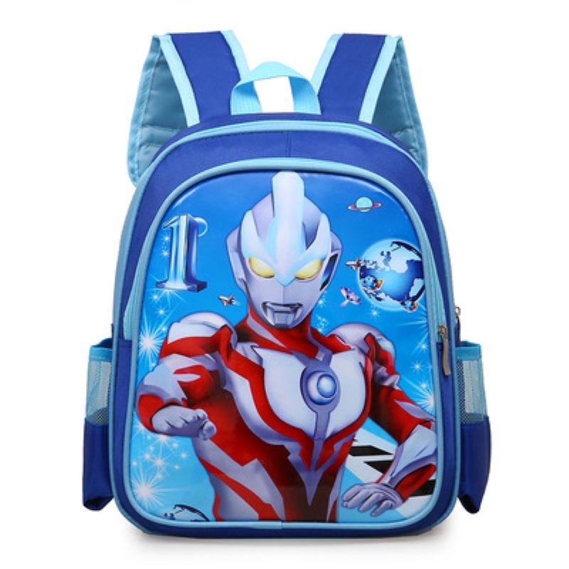 SUGE Ba Lô Đi Học Họa Tiết Spiderman Ultraman Aisha princess Dành Cho Các Bé Mẫu Giáo