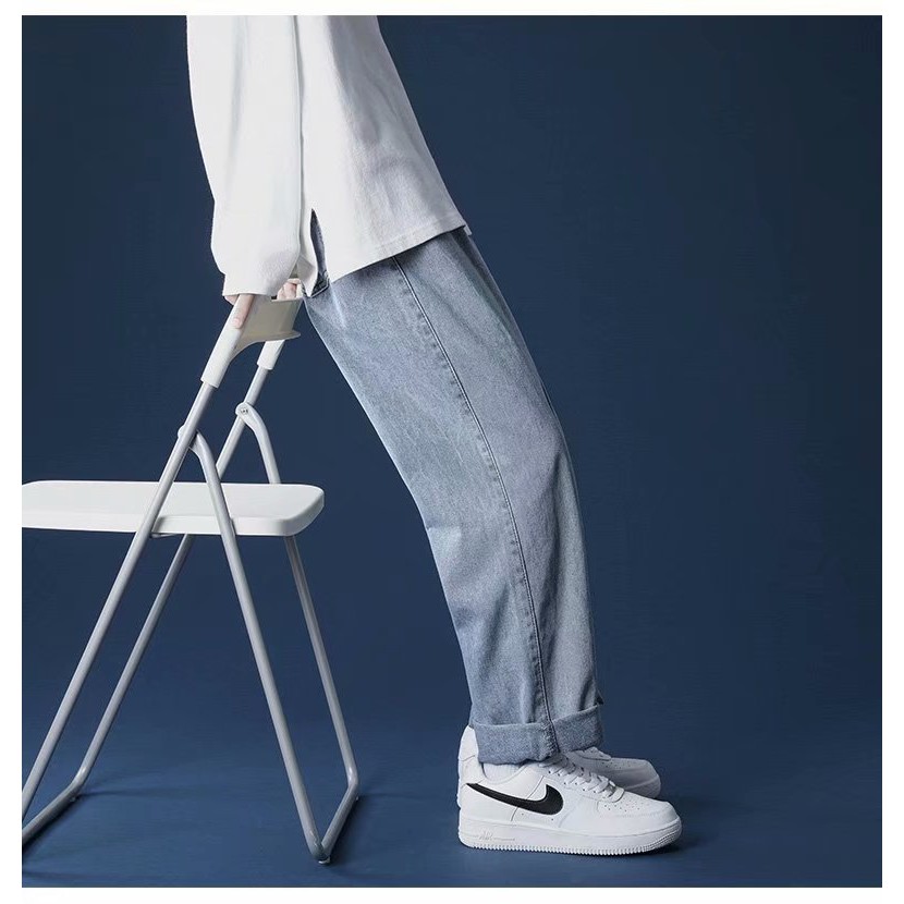 Quần jeans ống rộng phong cách Hàn Quốc 2021 dành cho nam và nữ (size s-3xl)  | BigBuy360 - bigbuy360.vn