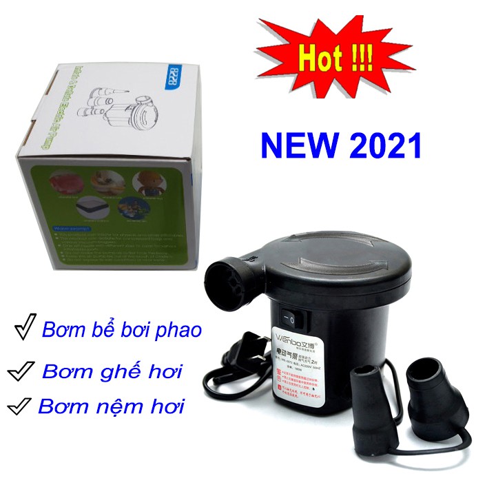 Bơm điện mini 2 chiều thôi hút - Bơm bể bơi phao