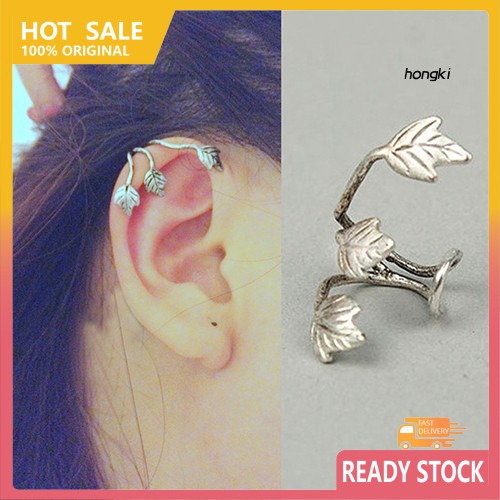 Khuyên Vành Tai Hình Chiếc Lá Phong Cách Vintage Dành Cho Nữ