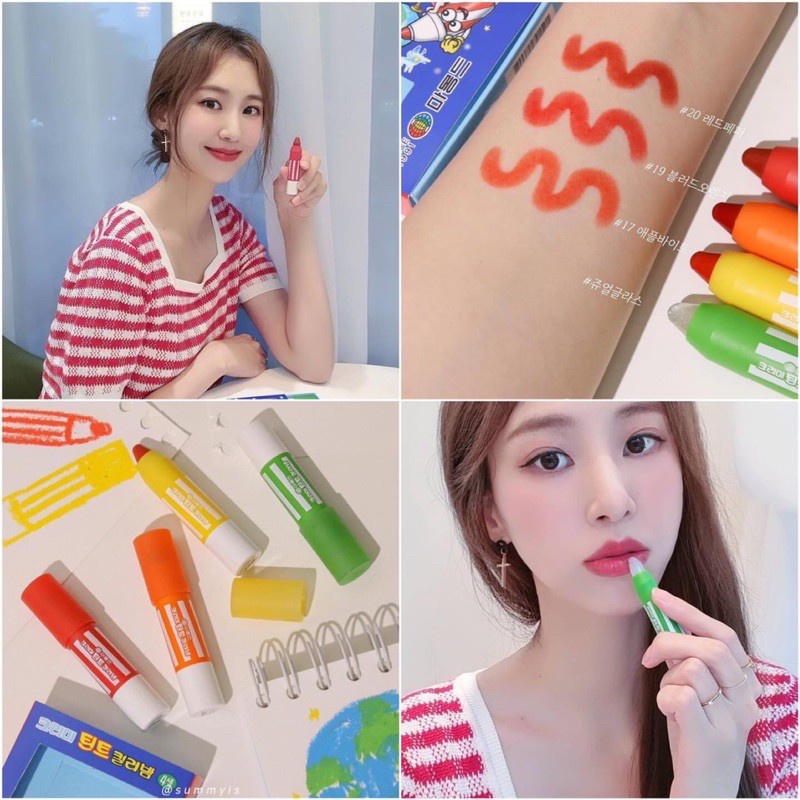 Son Bút Chì Mamonde Creamy Tint Color Balm Intense #20 Red Apple