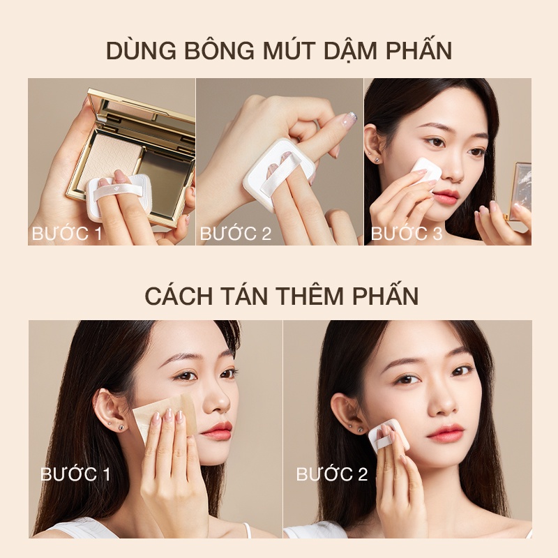 Mút trang điểm Perfect Diary không ăn phấn sử dụng khô và ướt