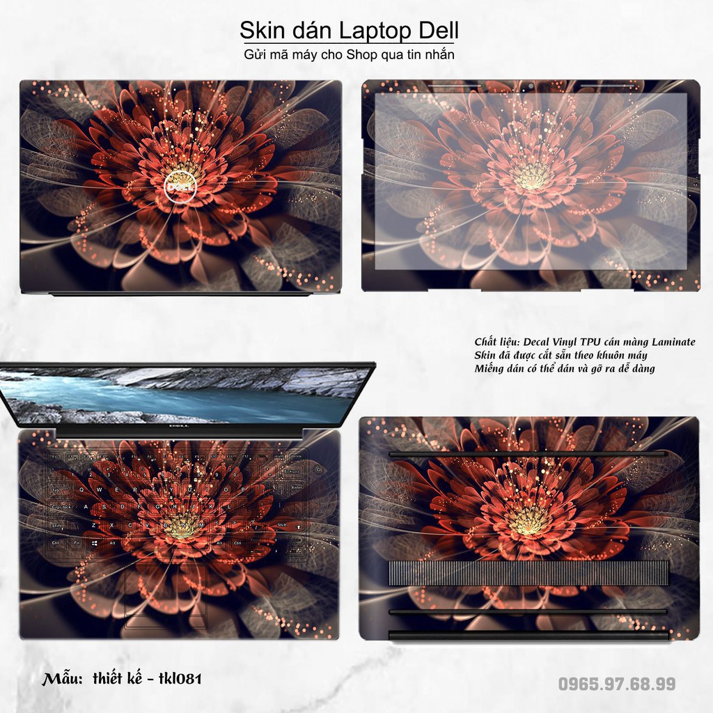 Skin dán Laptop Dell in hình thiết kế _nhiều mẫu 8 (inbox mã máy cho Shop)