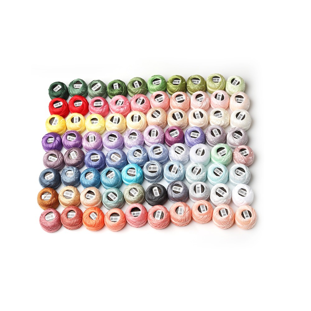 Chỉ cotton thêu tay set 10 cuộn (dùng để thêu quấn bọ, đột chỉ)