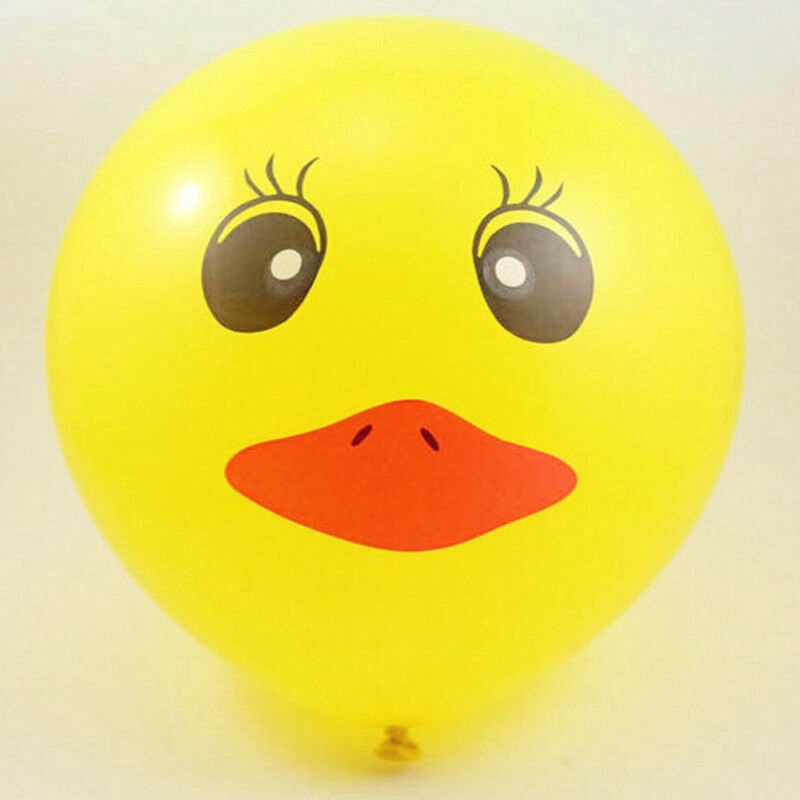 Cute 10pcs Yellow Duck Ballons Celebration Party Wedding Birthday Decor Ballons