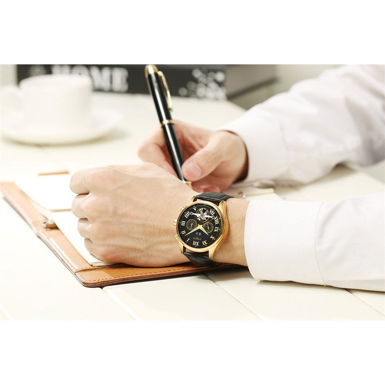 ĐỒNG HỒ NAM KINYUED J011 DÂY DA CAO CẤP Bán lẻ giá sỉ