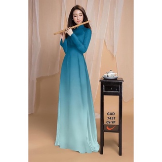 Vải áo dài màu ombre