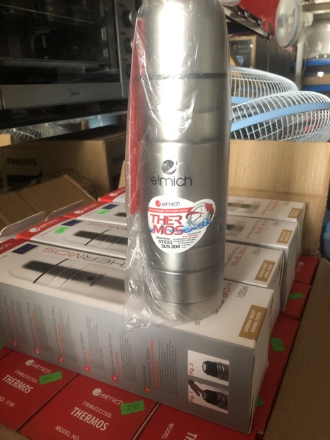 Bình giữ nhiệt inox cao cấp 3 lớp elmich