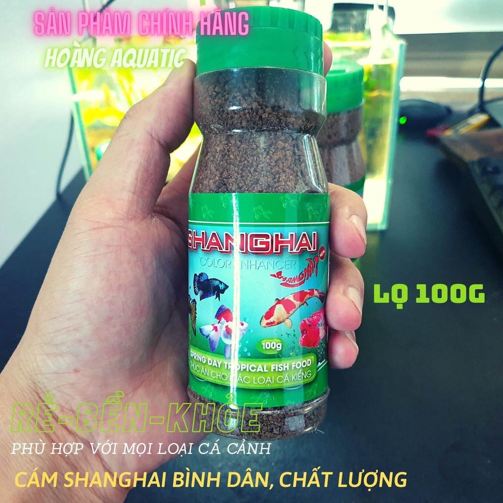 Cám Shanghai cho cá cảnh 50g - 100g -180g hạt nổi