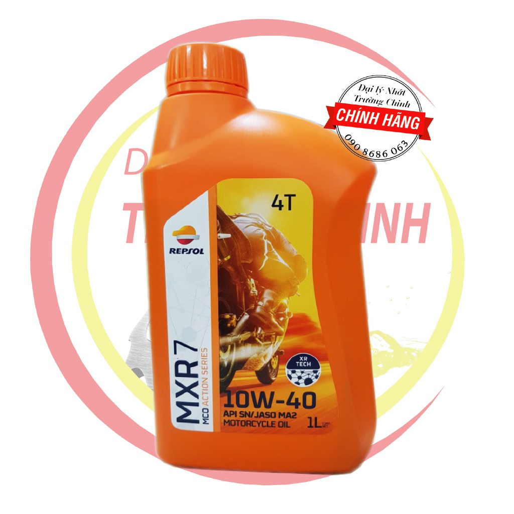 Nhớt Repsol MXR 7 10W40 dành cho xe số, tay côn