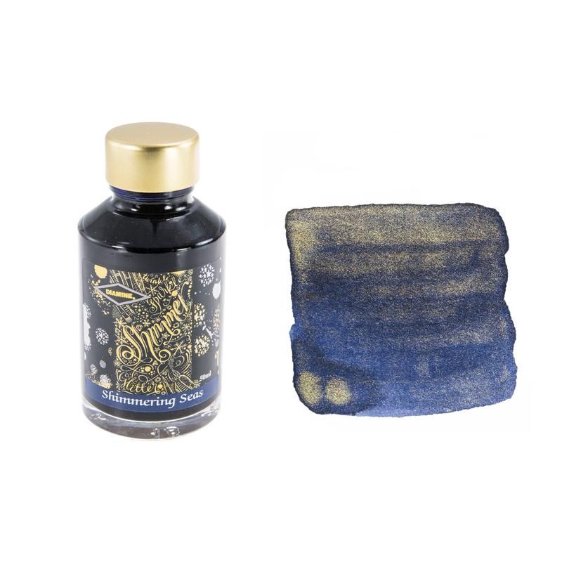 Mực bút máy Diamine Shimmering - Seas - Lọ 50ml