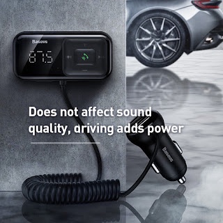 Bộ tẩu sạc đa năng trên xe hơi Baseus T Typed S-16 Wireless MP3 Car Charger