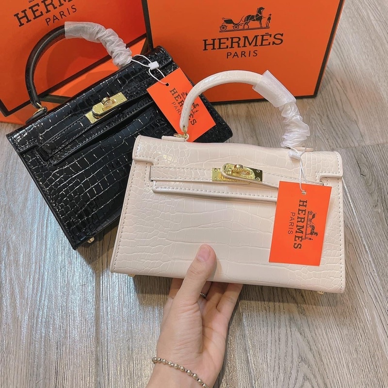 Túi H vân rắn mini